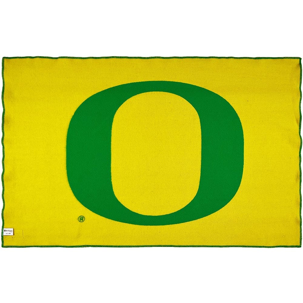 Vintage buy Oregon Ducks Wool Knit Blanket 52”x42”