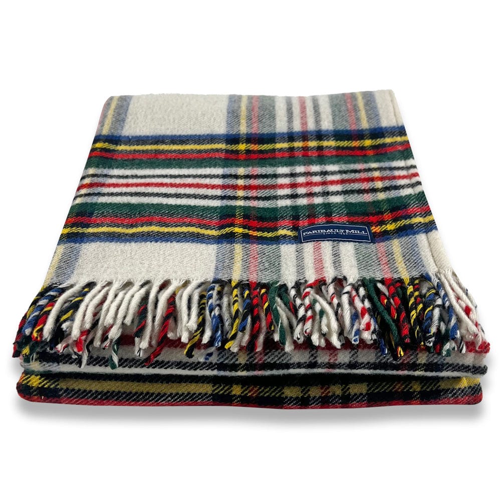 Faribault Woolen Mill Plaid Throw sale Blanket 40 X 53