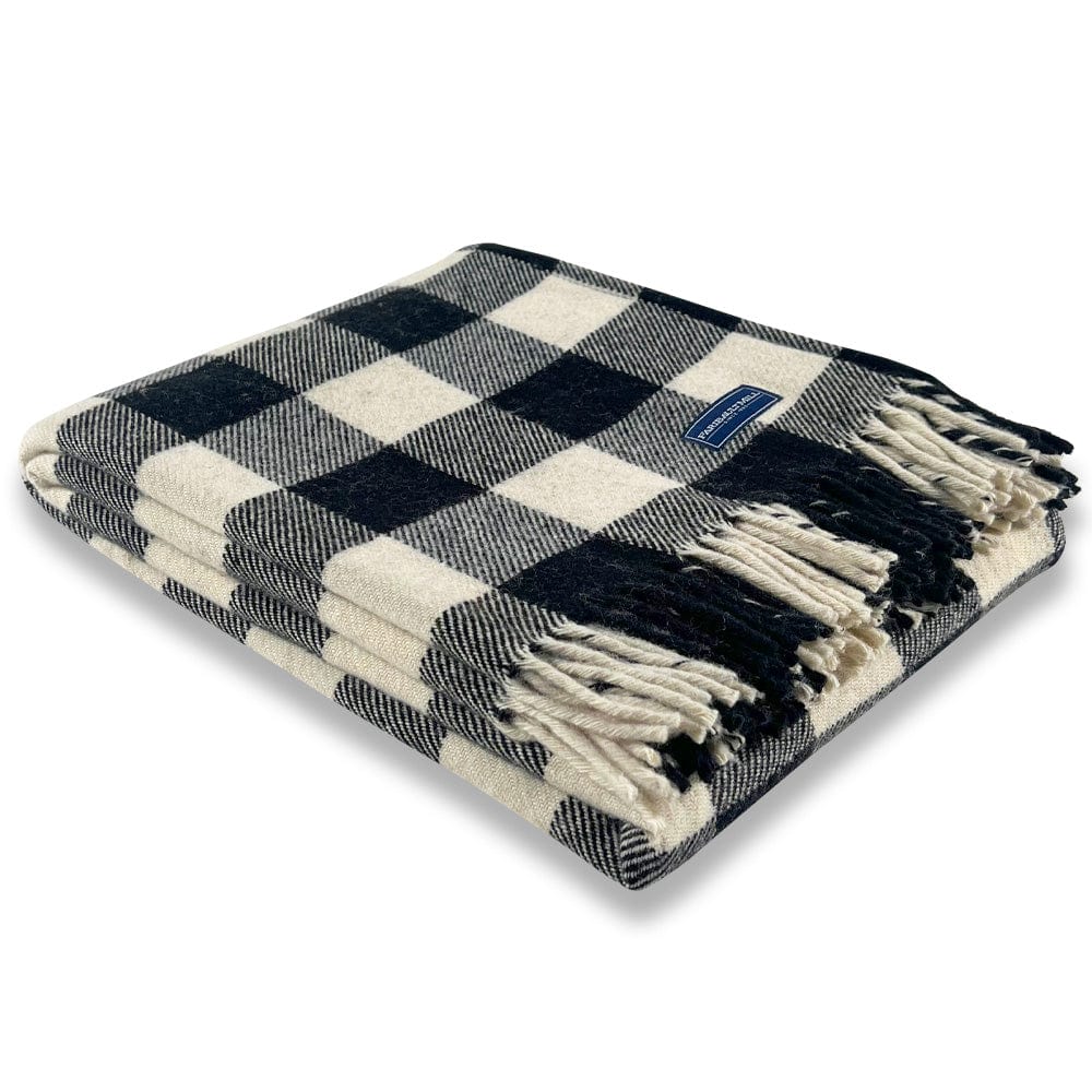 Buffalo Check Wool Throw Blanket Faribault Mill