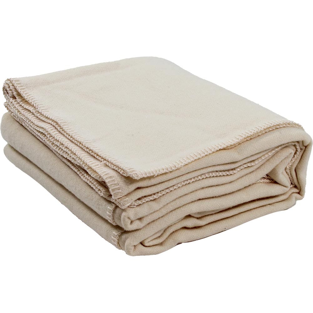 Factory Second Lakefront Wool Blanket Pearl